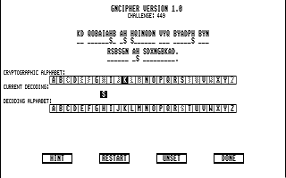 Gncipher atari screenshot